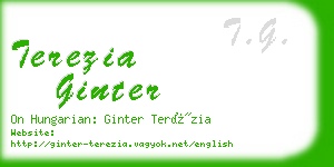 terezia ginter business card